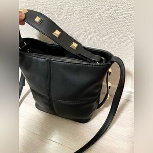 ZARA STUDDED BUCKET BAG